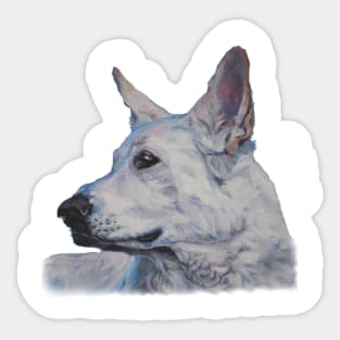 German Shepherd Fine Art Painting Sticker